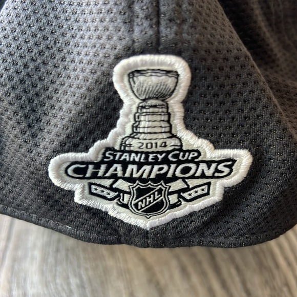 New Era Hat Gray and White Los Angeles Kings Stanley Cup 2014 Hat One Size - Picture 9 of 11